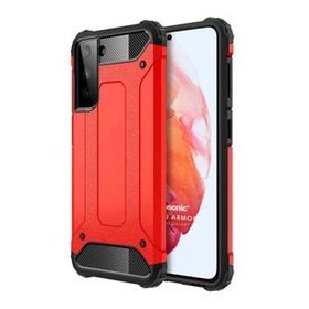 Microsonic Samsung Galaxy S22 Plus Rugged Armor Kırmızı Cep Telefonu Kılıfı