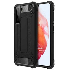 Microsonic Samsung Galaxy S22 Plus Rugged Armor Siyah Cep Telefonu Kılıfı