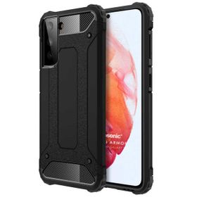 Microsonic Samsung Galaxy S22 Plus Rugged Armor Siyah Cep Telefonu Kılıfı