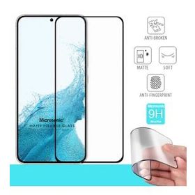 Microsonic Samsung Galaxy S22 Plus Seramik Matte Flexible Siyah Ekran Koruyucu