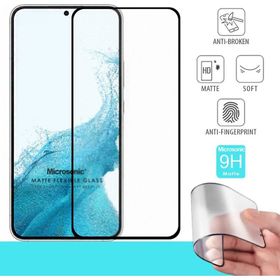 Microsonic Samsung Galaxy S22 Plus Seramik Matte Flexible Siyah Ekran Koruyucu