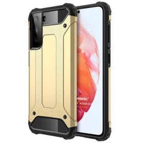 Microsonic Samsung Galaxy S22 Rugged Armor Gold Cep Telefonu Kılıfı