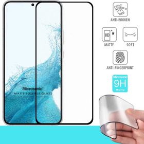 Microsonic Samsung Galaxy S22 Seramik Matte Flexible Siyah Ekran Koruyucu