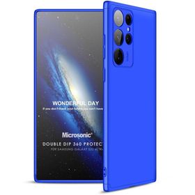 Microsonic Samsung Galaxy S22 Ultra Double Dip 360 Protective Cep Telefonu Kılıfı