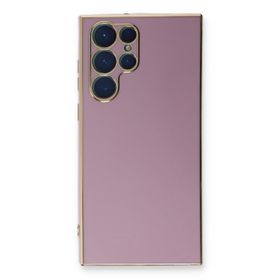 Microsonic Samsung Galaxy S22 Ultra Olive Plated Lila Cep Telefonu Kılıfı