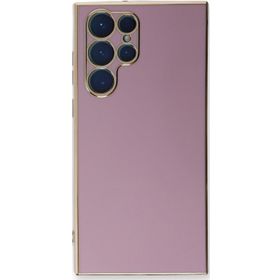 Microsonic Samsung Galaxy S22 Ultra Olive Plated Lila Cep Telefonu Kılıfı