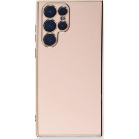 Microsonic Samsung Galaxy S22 Ultra Olive Plated Pembe Kılıf