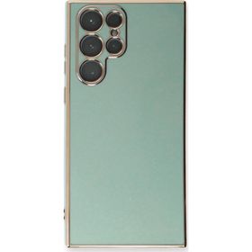 Microsonic Samsung Galaxy S22 Ultra Olive Plated Yeşil Kılıf