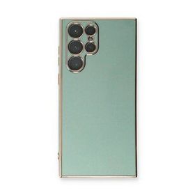 Microsonic Samsung Galaxy S22 Ultra Olive Plated Yeşil Kılıf