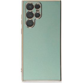 Microsonic Samsung Galaxy S22 Ultra Olive Plated Yeşil Kılıf