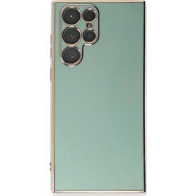 Microsonic Samsung Galaxy S22 Ultra Olive Plated Yeşil Kılıf