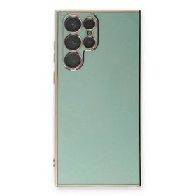Microsonic Samsung Galaxy S22 Ultra Olive Plated Yeşil Kılıf
