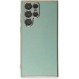 Microsonic Samsung Galaxy S22 Ultra Olive Plated Yeşil Kılıf