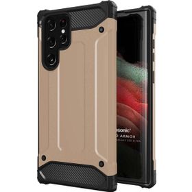 Microsonic Samsung Galaxy S22 Ultra Rugged Armor Gold Cep Telefonu Kılıfı