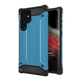 Microsonic Samsung Galaxy S22 Ultra Rugged Armor Mavi Cep Telefonu Kılıfı