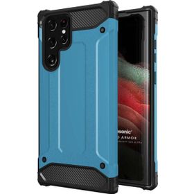 Microsonic Samsung Galaxy S22 Ultra Rugged Armor Mavi Cep Telefonu Kılıfı