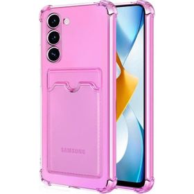 Microsonic Samsung Galaxy S23 Card Slot Shock Pembe Cep Telefonu Kılıfı