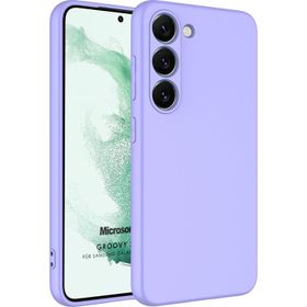 Microsonic Samsung Galaxy S23 Groovy Soft Lila Cep Telefonu Kılıfı