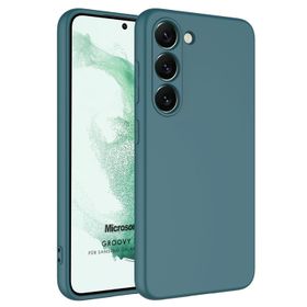 Microsonic Samsung Galaxy S23 Groovy Soft Yeşil Cep Telefonu Kılıfı