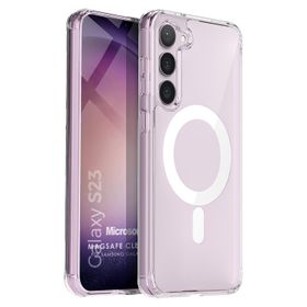 Microsonic Samsung Galaxy S23 MagSafe Clear Soft Şeffaf Cep Telefonu Kılıfı