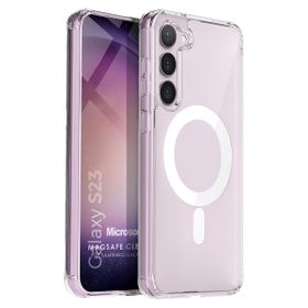 Microsonic Samsung Galaxy S23 MagSafe Clear Soft Şeffaf Cep Telefonu Kılıfı