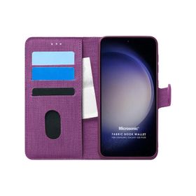 Microsonic Samsung Galaxy S23 Plus Fabric Book Wallet Cep Telefonu Kılıfı
