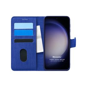 Microsonic Samsung Galaxy S23 Plus Fabric Book Wallet Cep Telefonu Kılıfı