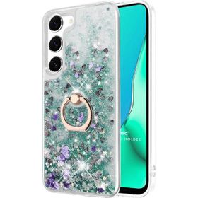 Microsonic Samsung Galaxy S23 Plus Glitter Liquid Holder Yeşil Kılıf