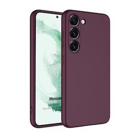 Microsonic Samsung Galaxy S23 Plus Groovy Soft Mor Kılıf