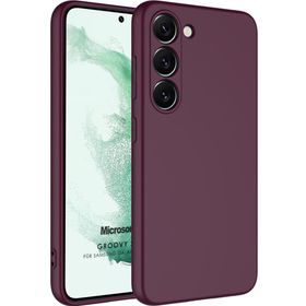 Microsonic Samsung Galaxy S23 Plus Groovy Soft Mor Kılıf