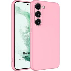 Microsonic Samsung Galaxy S23 Plus Groovy Soft Pembe Kılıf