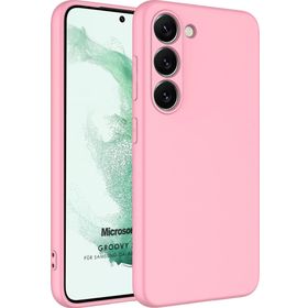 Microsonic Samsung Galaxy S23 Plus Groovy Soft Pembe Kılıf