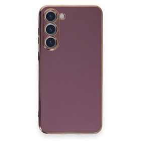 Microsonic Samsung Galaxy S23 Plus Olive Plated Lila Cep Telefonu Kılıfı