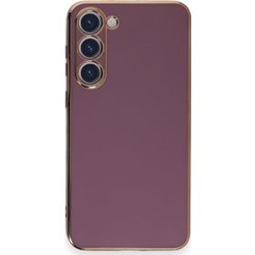 Microsonic Samsung Galaxy S23 Plus Olive Plated Lila Cep Telefonu Kılıfı