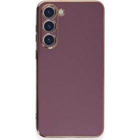 Microsonic Samsung Galaxy S23 Plus Olive Plated Lila Cep Telefonu Kılıfı