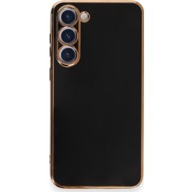 Microsonic Samsung Galaxy S23 Plus Olive Plated Siyah Cep Telefonu Kılıfı