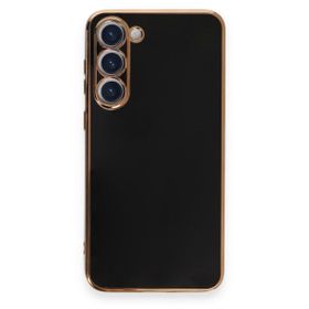 Microsonic Samsung Galaxy S23 Plus Olive Plated Siyah Cep Telefonu Kılıfı