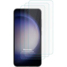 Microsonic Samsung Galaxy S23 Plus Screen Protector Nano Glass 3 Adet Cam Ekran Koruyucu
