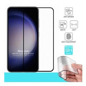 Microsonic Samsung Galaxy S23 Plus Seramik Matte Flexible Siyah Ekran Koruyucu