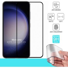 Microsonic Samsung Galaxy S23 Plus Seramik Matte Flexible Siyah Ekran Koruyucu