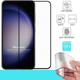 Microsonic Samsung Galaxy S23 Plus Seramik Matte Flexible Siyah Ekran Koruyucu