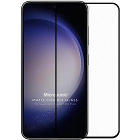 Microsonic Samsung Galaxy S23 Plus Seramik Matte Flexible Siyah Ekran Koruyucu