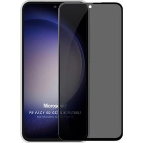Microsonic Samsung Galaxy S23 Privacy 5D Gizlilik Filtreli Siyah Cam Ekran Koruyucu