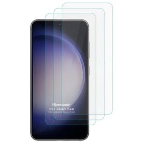Microsonic Samsung Galaxy S23 Screen Protector Nano Glass 3 Adet Cam Ekran Koruyucu
