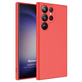 Microsonic Samsung Galaxy S23 Ultra Groovy Soft Kırmızı Kılıf