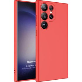 Microsonic Samsung Galaxy S23 Ultra Groovy Soft Kırmızı Kılıf
