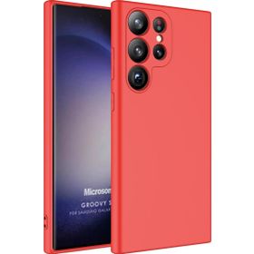 Microsonic Samsung Galaxy S23 Ultra Groovy Soft Kırmızı Kılıf