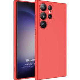 Microsonic Samsung Galaxy S23 Ultra Groovy Soft Kırmızı Kılıf