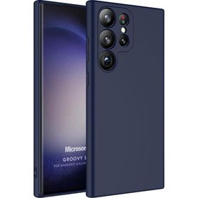 Microsonic Samsung Galaxy S23 Ultra Groovy Soft Lacivert Kılıf