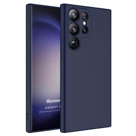 Microsonic Samsung Galaxy S23 Ultra Groovy Soft Lacivert Kılıf